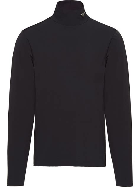 prada shirts women's|prada nylon high neck top.